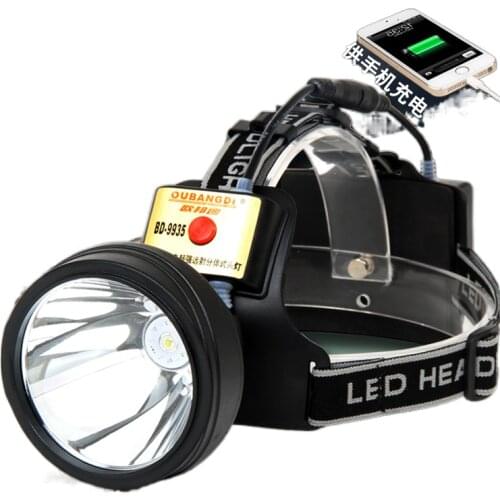Fishing led headlights light long-range rechargeable waterproof flashlight super night fishing wearing a miners lamp hernia