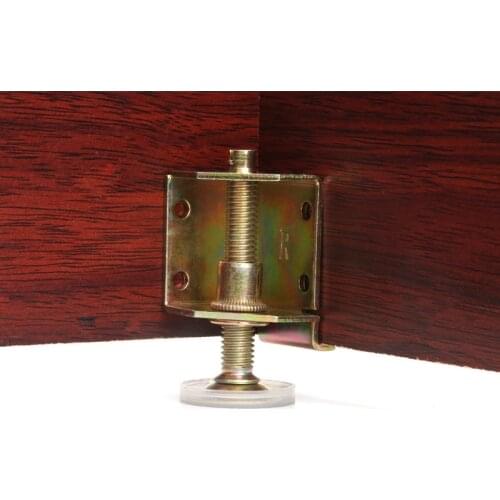 New Screw furniture adjustable leg L-shaped Corner bracket fixed Support Connector for bed cabinet Leveling Feet floor protector