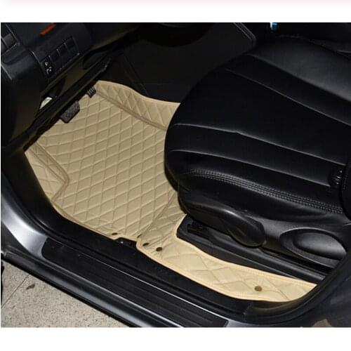 Fiber leather car floor mats for mazda5 mazda Premacy Nissan Lafesta Highway Star 2010-2018 2017 2016 2015 2014 2013