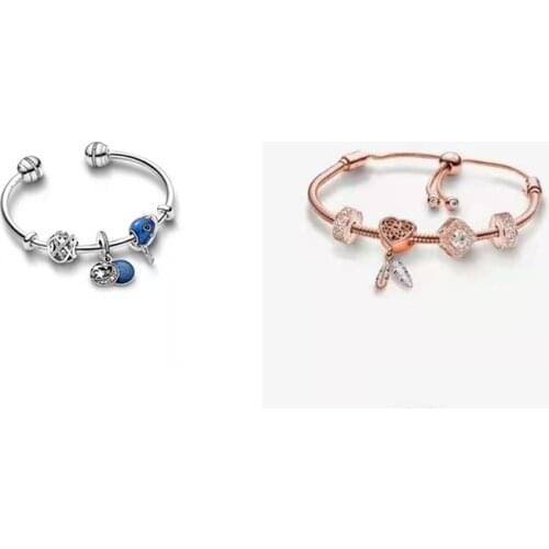 New Winter Christmas Series Romantic Pan Bracelet Jewelry Original S925 Sterling silver Fashion Factory Wholesale