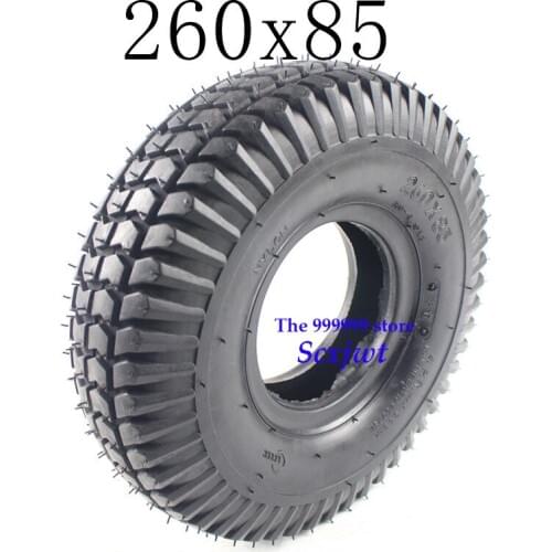 2019 Good Reputation 260x85 Tire and Inner Tube 3.00-4 (10"x3", 260*85) Knobby Scooter, ATV and Go Kart Tire and Tube Motor Tire