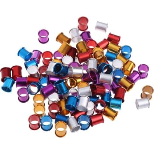 2020 New 100PCS Aluminum Pigeon Bird Foot ring Identification Race pigeons color tools