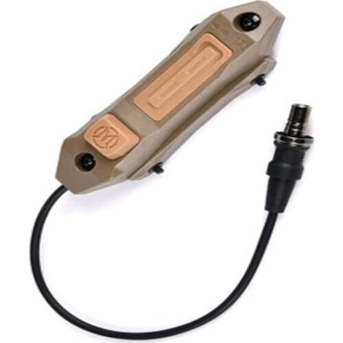 Airsoft M300 M600 Scout Light Dual Button Tape Switch Hunting Rifle Augmented Switch for Keymod M-lok Picatinny