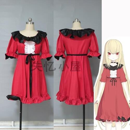 Anime VTuber Hololive Shiina Nanoha Daily Dress Uniform Lolita Outfit Cosplay Costume Women Halloween Free Shipping 2021 New