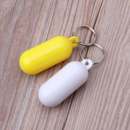 Swimming Drifting Beach Yellow Floating Keychain Swimming Marine Sail Key Float Rings Floating Foam Ellipse Key Chain