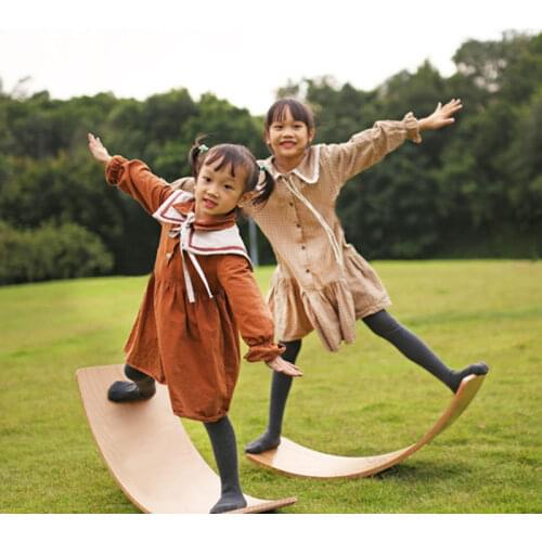 Child Seesaw Wooden Balance Board Childrens Puzzle Sense Hand Foot Training Balance Twist Toys Yoga Workout Exercise Board