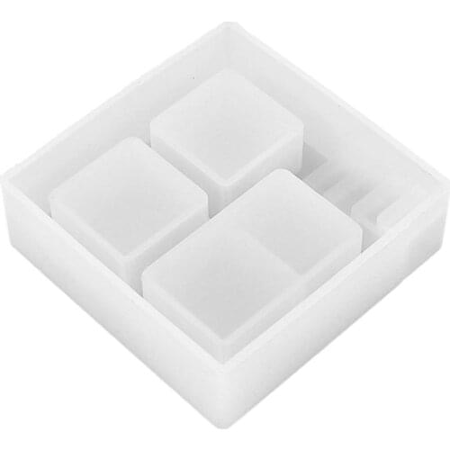 Plant Pot Mold Succulent Silicone Molds Square Planter Resin Mold Washable Durable High Quality Mold for Planting
