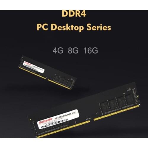 Goldenfir DDR4 Memory RAM 2133/2400MHz 284 Pin Gaming Computer Desktop Memory Non ECC 1.2V 4/8/16GB PC Motherboard DDR4 RAM