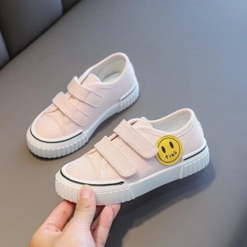 Children Canvas Shoes Spring/autumn Boys Girls Fashion Sneakers Boys Skate Shoes Kids Casual Trainers Shoes Little White Shoes