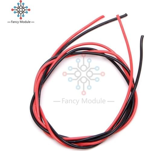 Red Black 16 AWG Gauge Wire Flexible Silicone Stranded Copper Cables For RC