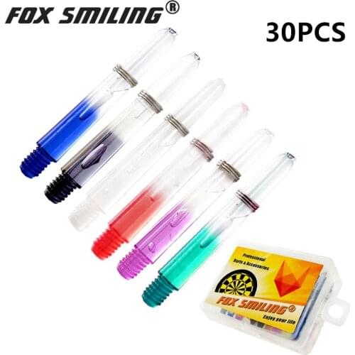 Fox Smiling 30pcs 2BA 35mm Darts Shafts Nylon Dart Shaft For Professional Darts Plastic Dart Shafts Accessories