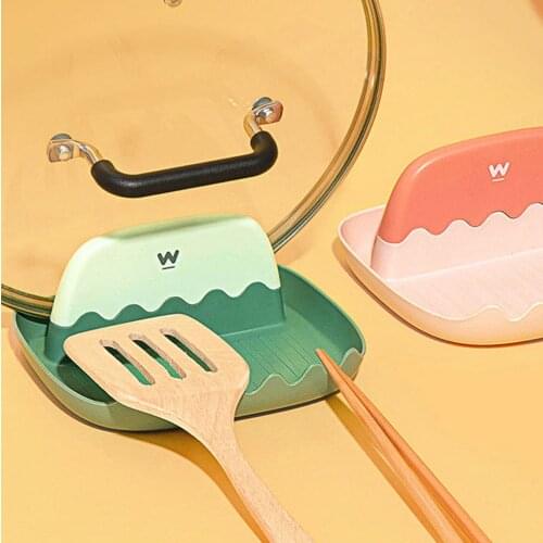 Multifunction Organizer Rack Spoon Rest Pot Pan Lid Rack Stand Kitchen Holder Tool Kitchen Utensil Pot Holders Pan Cover Holder