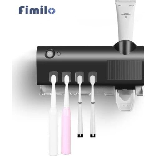 2021 New Anti-Bacteria Toothbrush UV Sterilizer 2 In 1 UV Light Toothbrush Holder Bacteria Killing Toothbrush Cleaning Machine