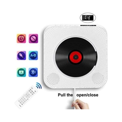 HiFi Portable CD Player Bluetooth Wall Mounted Speaker MP3 Music Player FM Audio Radio Speaker Stereo prenatal education machine