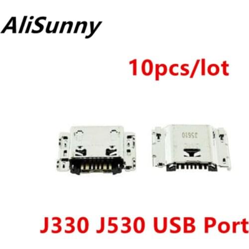 AliSunny 10pcs Micro USB Port for SamSung Galaxy J3 J5 J7 J330 J530 2017 Charging Socket Connector Dock Plug