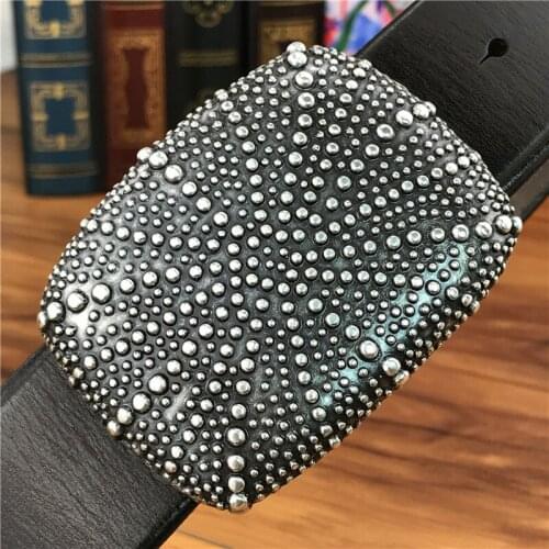 Genuine Leather Belt Male High Quality Belt Vintage Buckle Jeans Belts For Men Ceinture Leather Belt Men Waistband MBT0025