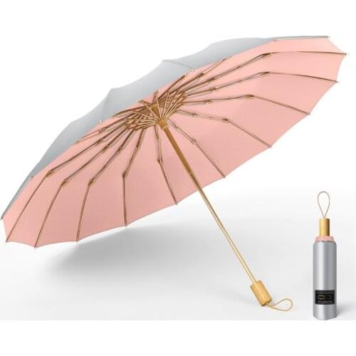 Three Folding Anti-UV Umbrella 2020Super Sun Protection Parasol Windproof Men Business Umbrellas Outdoor Parapluie 4 Kind colors