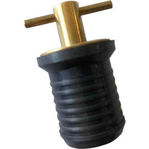 32×32×48mm Brass Handle T-Handle Drain Plug Watercraft Hardware for Boat