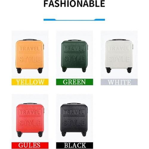 18-inch suitcase 20-inch small female light boarding case, password box, universal wheel trolley case, male mini suitcase