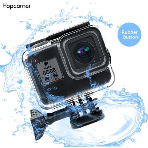 Waterproof Housing Case for GoPro Hero 8 Black 60M Diving Snorkeling Protective Underwater Dive Cover for Go Pro 8 Accessories