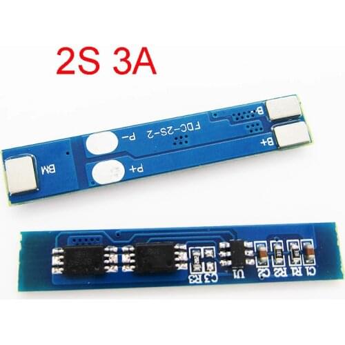 2S 3A Li-ion Lithium Battery 7.4v 8.4V 18650 Charger Protection Board bms pcm for li-ion lipo battery cell pack