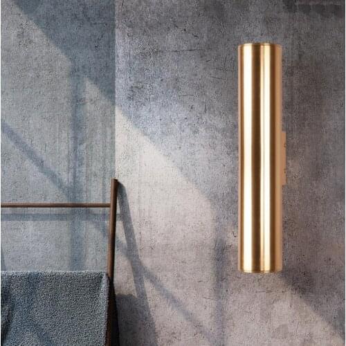 Northern Art Gold Dining Room Wall Lamp Retro LED Kitchen Hotel Bedroom Corridor Light Free Shipping