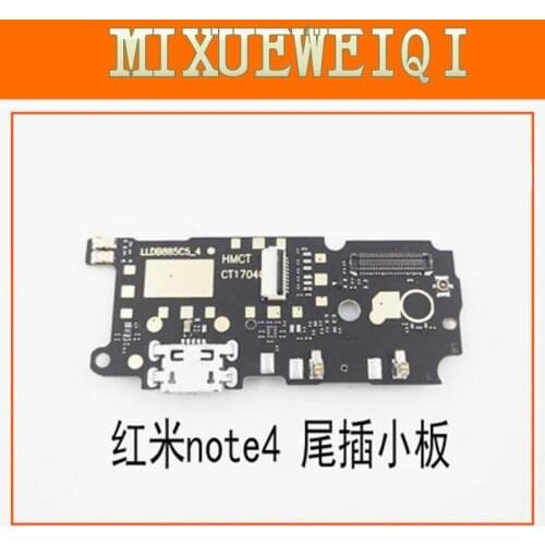 1 pieces Original USB Charging Dock Port flex cable+Microphone For redmi note4 Full Range General Charging Module Data Interface