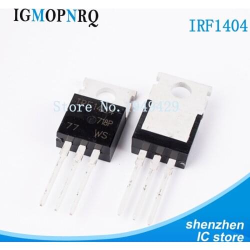 10PCS IRF1404PBF IRF1404 TO-220 MOSFET MOSFT 40V 162A 4mOhm 160nC New