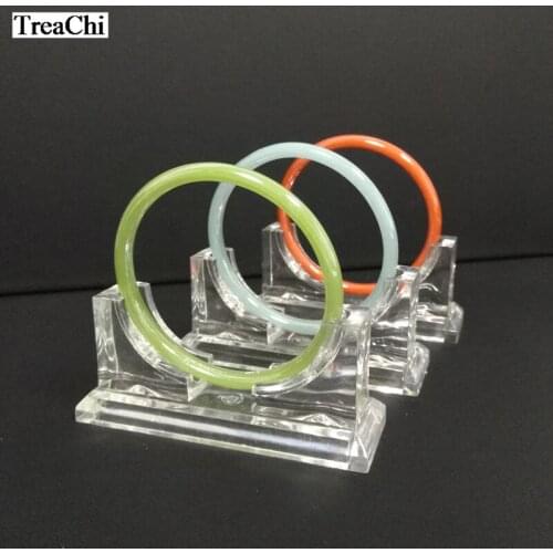 10Pcs Acrylic Jewelry Display Rack Clear Jade Bangle Holder Acrylic Gold Silver Bangle Organizer Storage Exhibition Stand