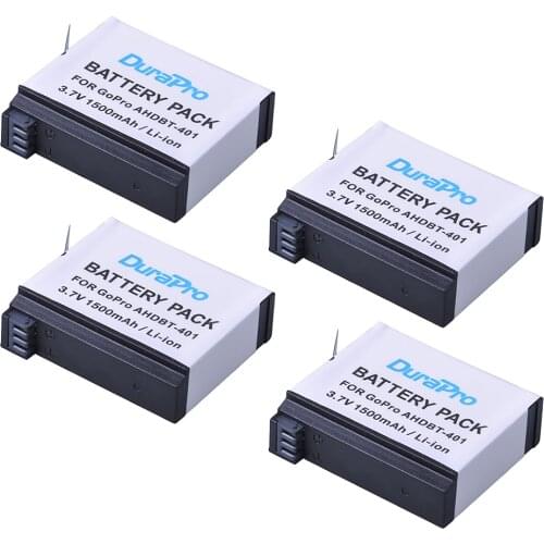 4pc AHDBT-401 AHDBT401 AHDBT 401 Rechargeable Li-ion Battery For GoPro go pro GoPro4 HD Hero 4 Hero4 Camera battery