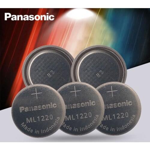 5PCS/Lot Original Panasonic ML1220 3V ML 1220 Rechargeable CMOS RTC BIOS Back Up Cell Button Coin Battery Batteries