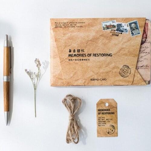 5packs/lot Retro Memories Greeting Card Message Card For Party And Birthday Gift Kawaii Stationery Business Postcards