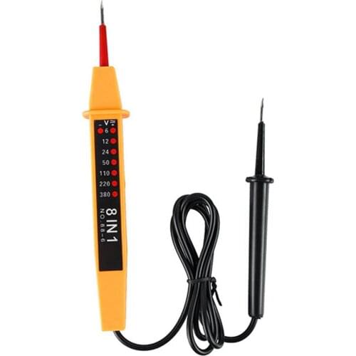 8 In 1 6-380V Voltage Tester Pen Polarity Current Tester Voltage AC/DC Tool CDS