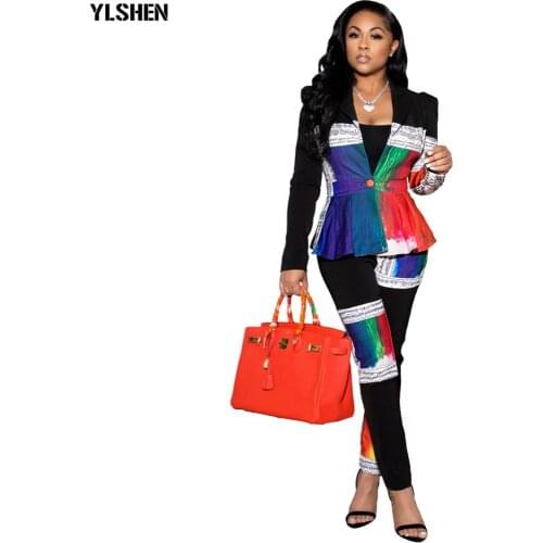 African Print Dresses for Women 2 Piece Set Dashiki OL African Design Clothes Bazin Riche Fashion Vetement Robe Femme Hiver 2021