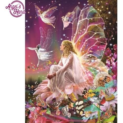 5D DIY diamond embroidery beauty butterfly angel diamond painting Cross Stitch full square Rhinestone mosaic decoration