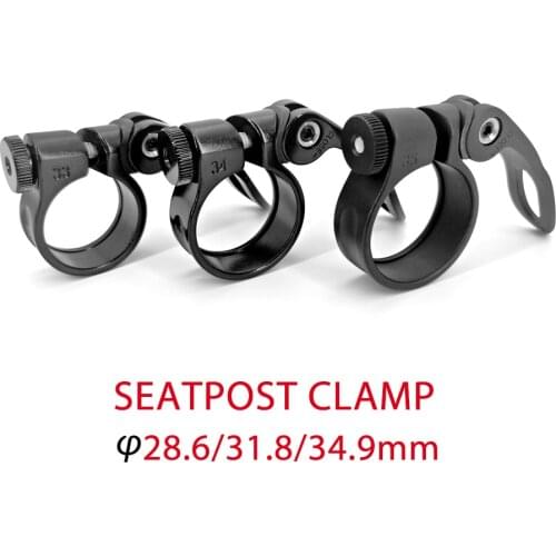 Aluminum 28.6/31.8/34.9mm Bike Seatpost Clamp Quick Release Seat Post Tube Clip Bicyle Parst
