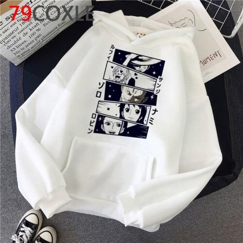 One Piece hoodies female streetwear harajuku 2021 printed female hoody hoddies harajuku