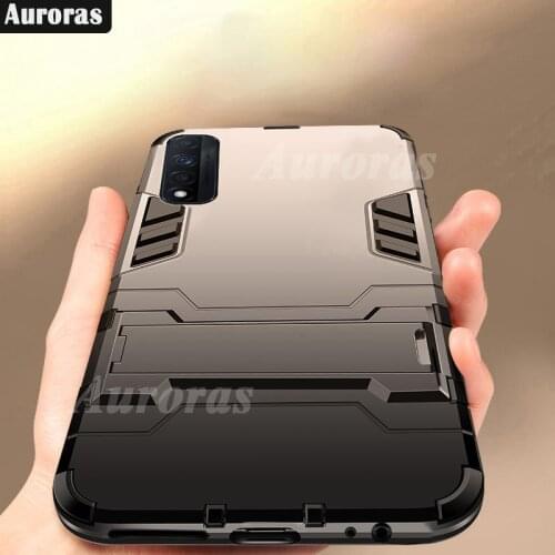 Auroras Case For Realme 7 4G Shockproof Armor Cover Support For Realme Narzo 30 5G Business Shockproof Case Cover