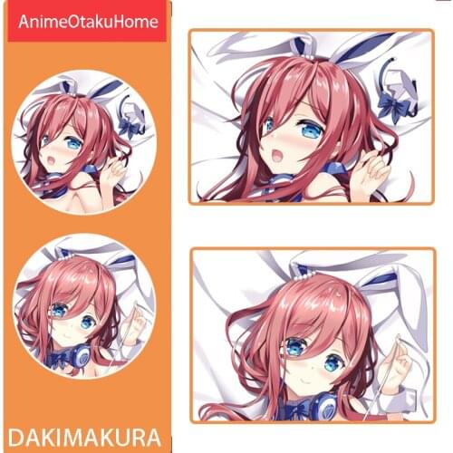 Anime Manga The Quintessential Quintuplets Nakano Miku Pillow Cover Hugging Body Pillowcase Otaku Bedding Dakimakura Pillow Case