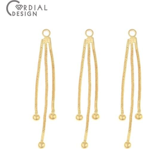 Cordial Design 50Pcs 3*41MM DIY Earrings Making/Charms/Hand Made/Claw Chain/Earrings Accessories/Jewelry Findings & Components