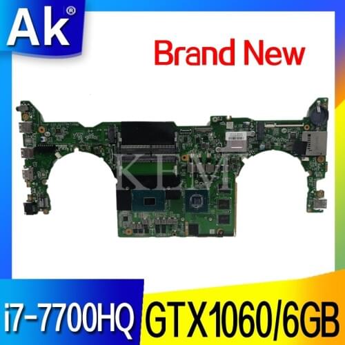 DABKLMB28A0 For Asus TUF Gaming FX503 FX503V FX503V Laptop mainboard integrated Test work I7-7700HQ GTX1060-6GB GPU