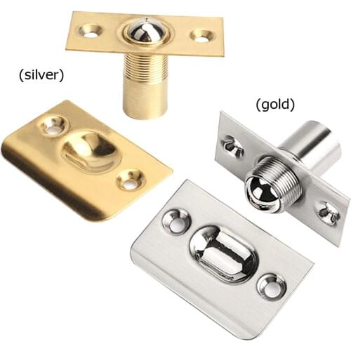 Wooden Cabinet Door Beads Lock Closet Ball Catch Latch Catcher Stainless Steel Material Spring Invisible Door Beads Lock