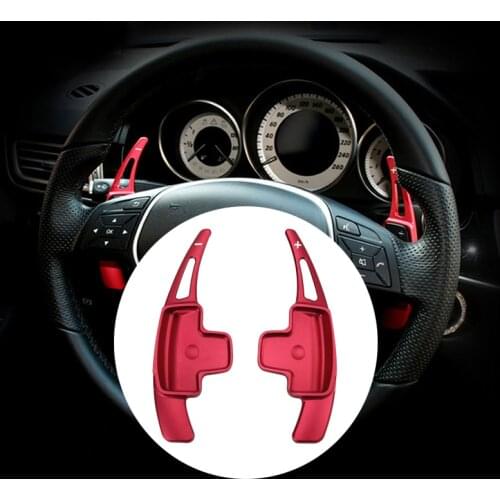 For Mercedes Benz A B E M Class w204 w212 GLK CLA GLA Car Steering Wheel Paddle Shift Extension Shifters DSG Car Sticker styling