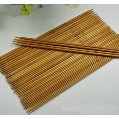 Crochet hook wood hand sewing Carbonized bamboo charcoal needle Woven scarf / baby sweater knitting needle 20PC/LOT A100