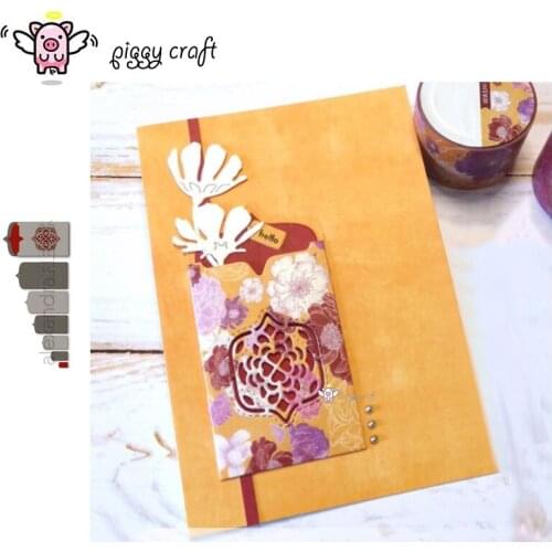 Piggy Craft metal cutting dies cut die mold Lace envelope box card Scrapbook paper craft knife mould blade punch stencils dies