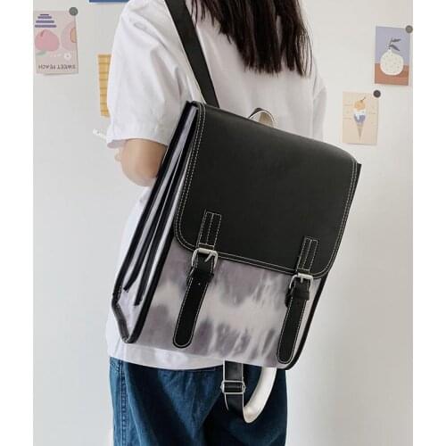 Fashion Backpack Women PU Leather Shoulder Bag For Teenager Girl School Bags College Female Backpack Ladies Travel Book Mochila