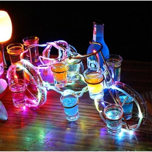 European style bicycle wine rack set rechargeable LED Luminous Beer wine bottle holder Glowing Champagne Cocktail rack