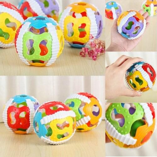 PUDCOCO Multi-color Baby Rattles Toys Cloth Ring Ball Hand Grasp Bell Infant Gifts Safty Handbells Development Toy