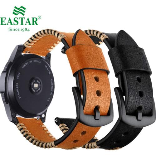 Genuine Leather 22mm Strap for Samsung Gear S3 Frontier Samsung Classic Watch Band for xiaomi huami amazfit pace lite strap