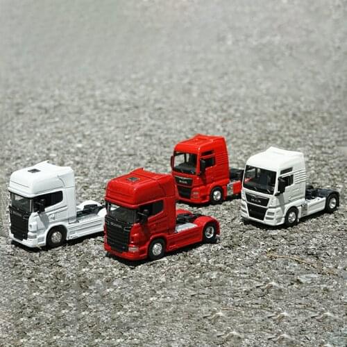 Welly Diecast 1:64 Man SCANIA Tractor Container Alloy Car Model Collection Souvenir Ornaments Diaplay Vehicle Toy Gift